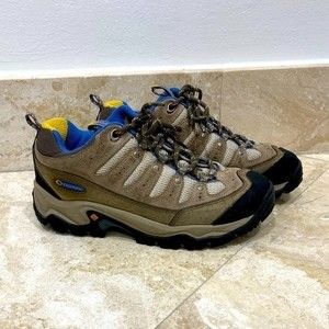 Columbia Sawtooth Women 7.5 Tan Hiking Trail Waterproof OmniGrip BL3211-222